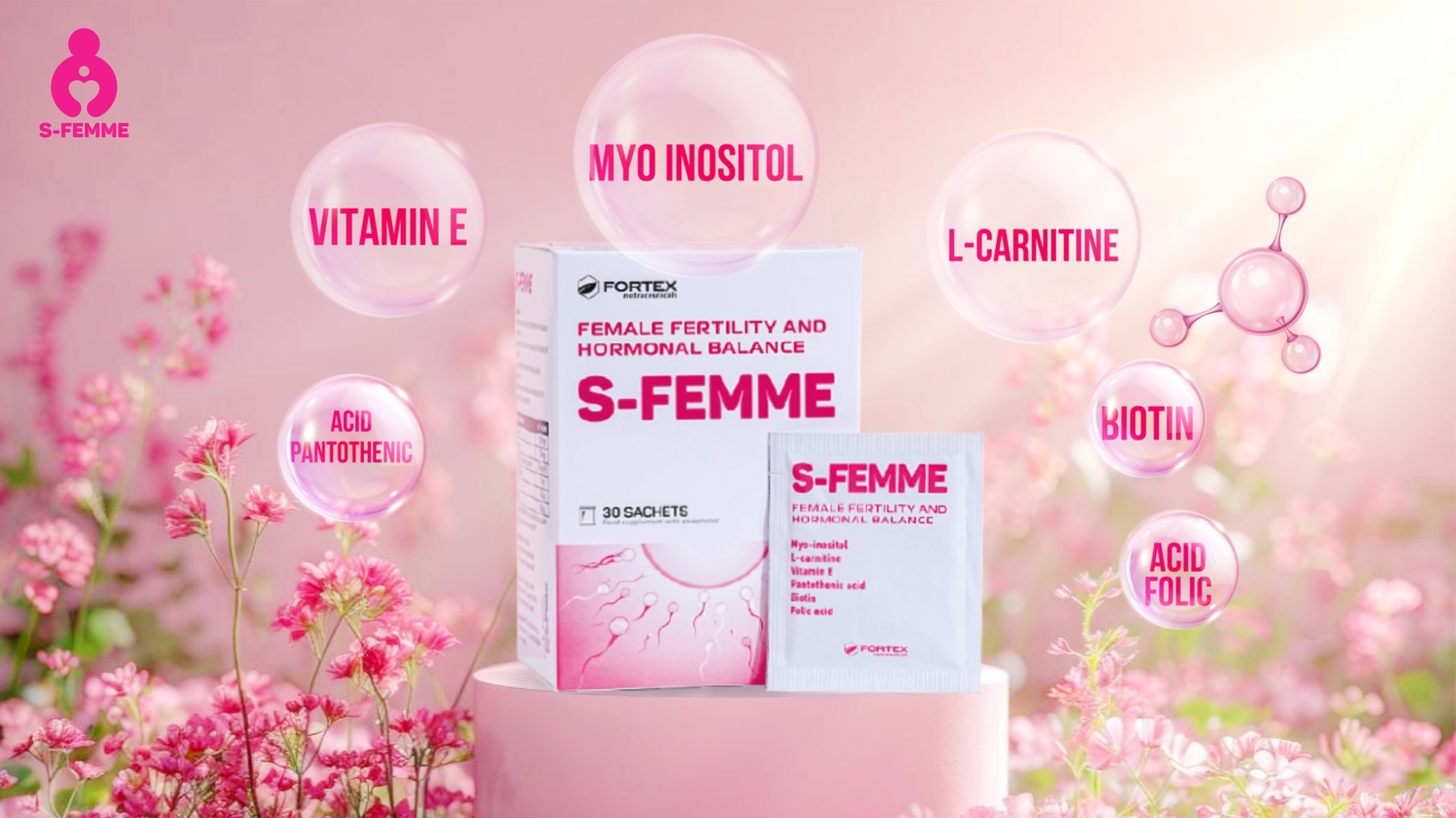 Sfemme hỗ trợ bổ sung dưỡng chất cho phụ nữ chuẩn bị mang thai